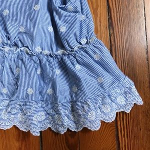 Deep v floral striped blouse tank